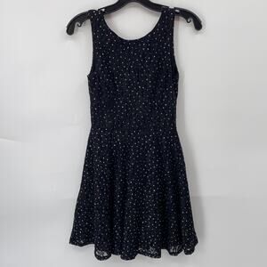 Speechless Junior Black with Silver Sleeveless Fit & flare Evening Dress Size 3